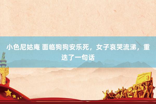 小色尼姑庵 面临狗狗安乐死，女子哀哭流涕，重迭了一句话