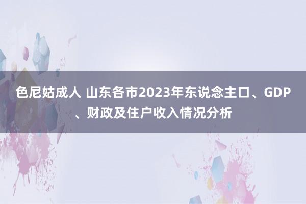 色尼姑成人 山东各市2023年东说念主口、GDP、财政及住户收入情况分析